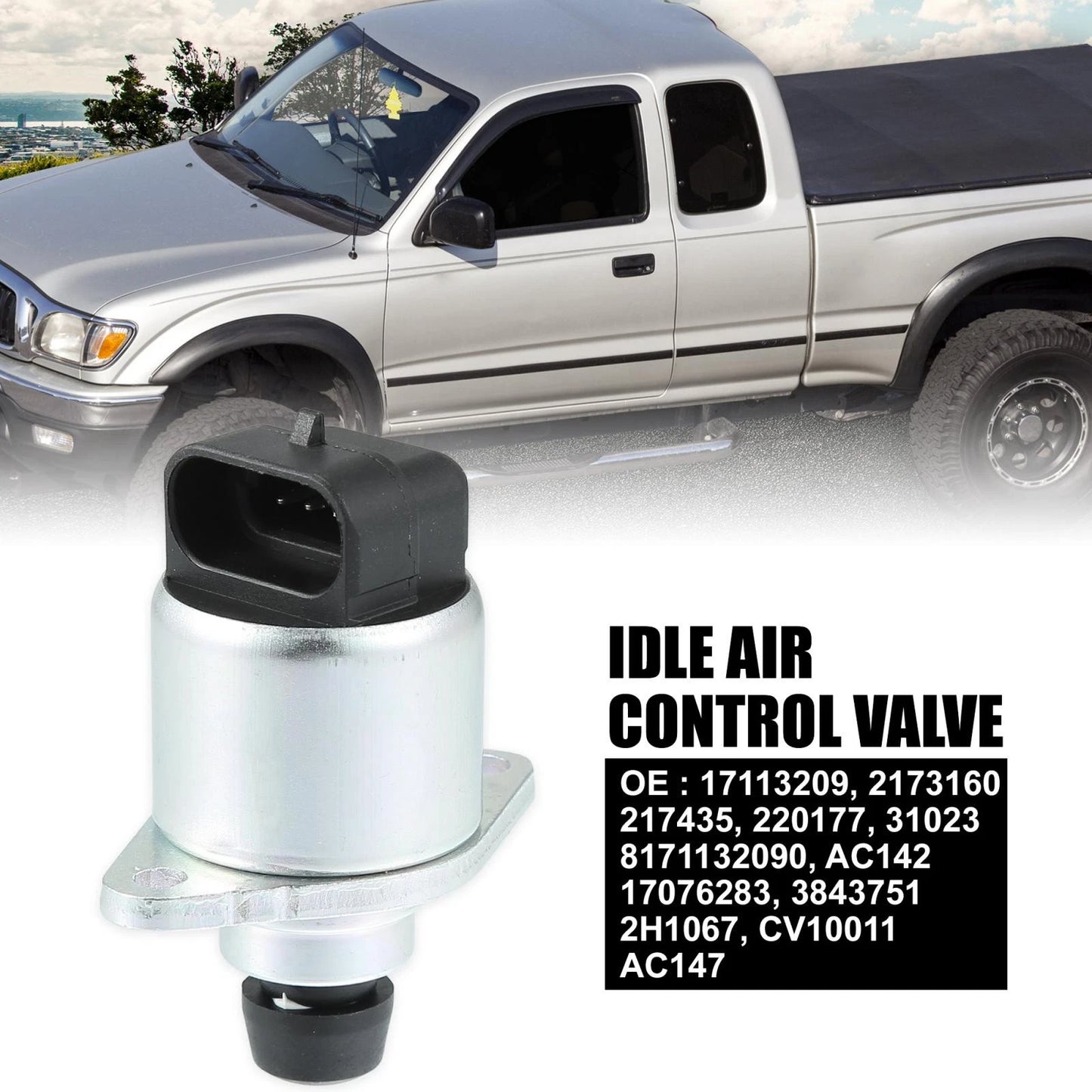 Idle Air Control Valve for Chevy Silver Tone Gasket Replacement