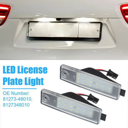 White LED License Plate Lights for Toyota RAV4 (2010-2014)