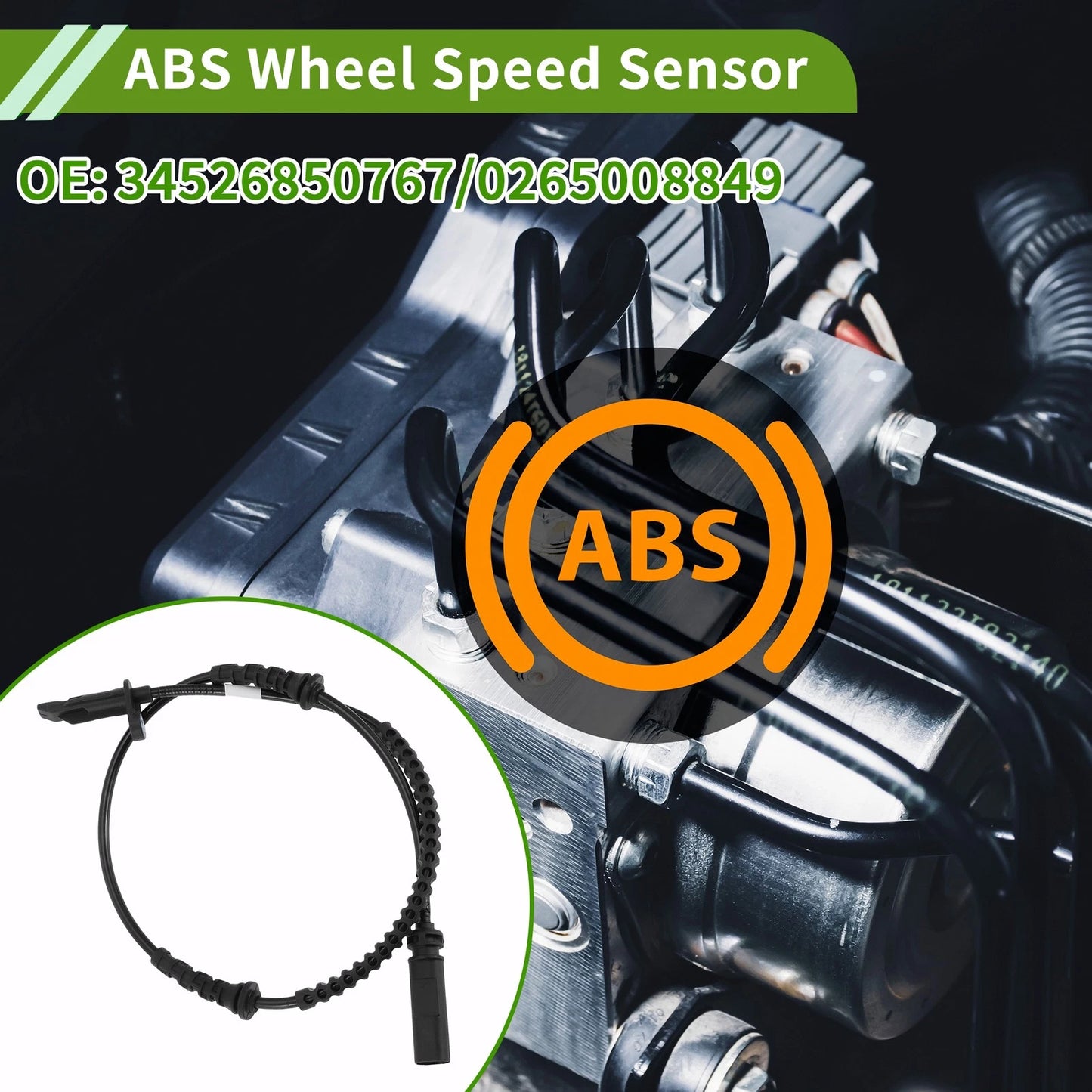 ABS Wheel Speed Sensor for BMW X1 F48 2016-2017 (2 x Sensors)