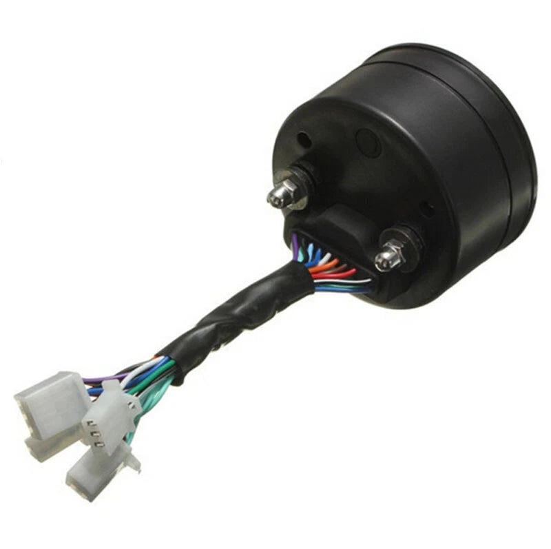 12000rpm Gauge Round Motorcycle LCD Digital Speedometer Tachometer Odometer