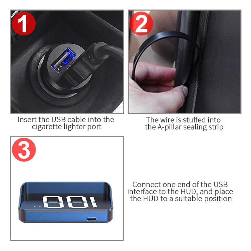 HD Head-Up Display for M2 GPS Speedometer Windshield Projector (M2)