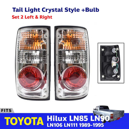 Tail Light Lamp Donut Clear Lens Fits Toyota Hilux LN85 LN106 MK3 Ute 1989-95