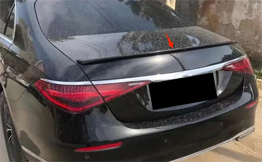 Rear Spoiler for Mercedes-Benz S-Class S500 S580 W223 (2021-2023) ABS Fiber