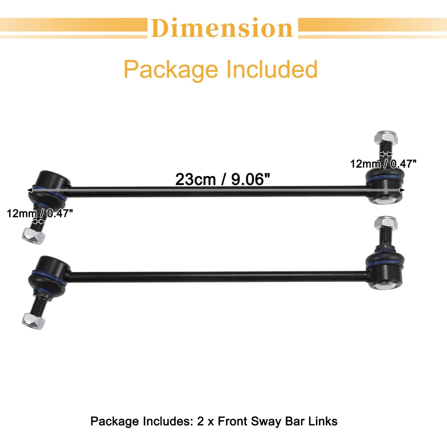 2 x Front Stabiliser Sway Bar Links for BMW 528i (2011-2016)