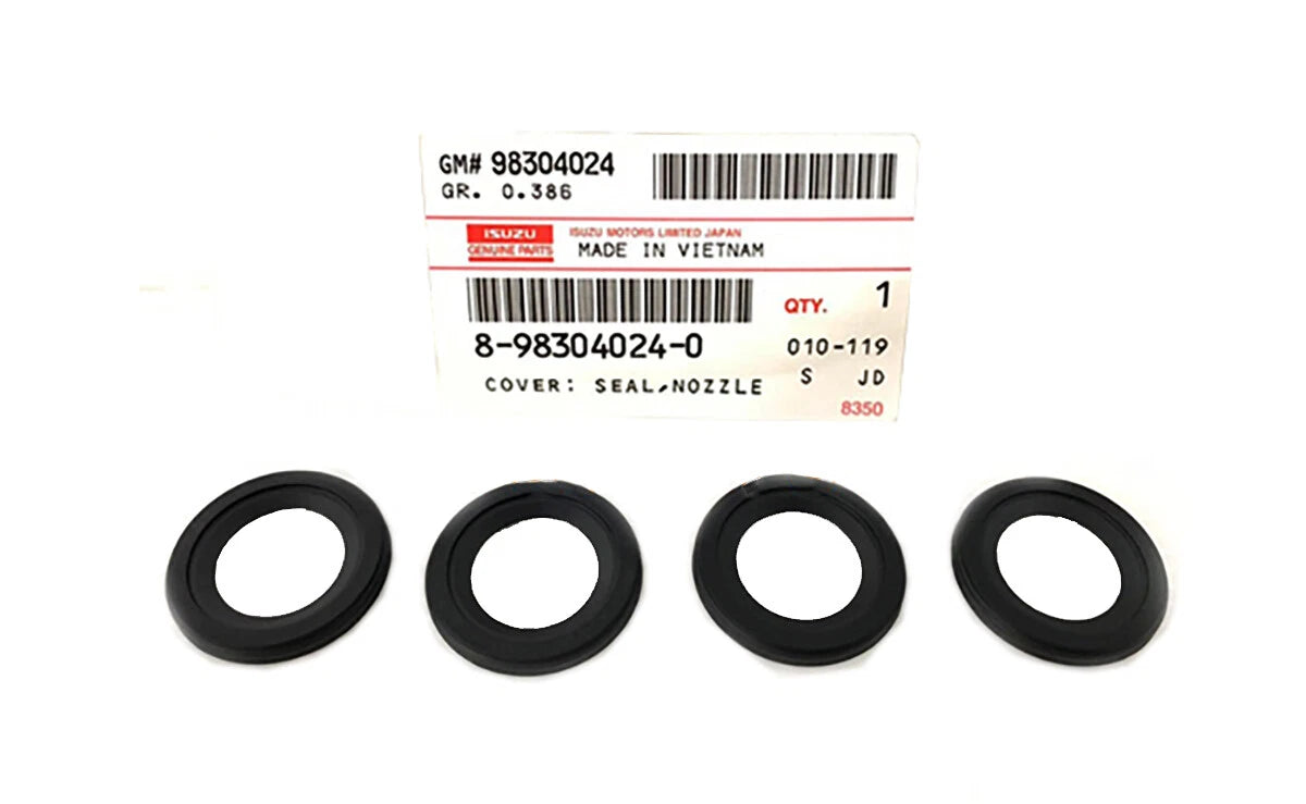 4 x Nozzle Seal Covers for Isuzu Dmax MU-X 1.9L (2016-2023)