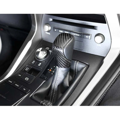 Real Carbon Fiber Gear Shift Head Knob Cover Trim Fit For Lexus G350 GS450H