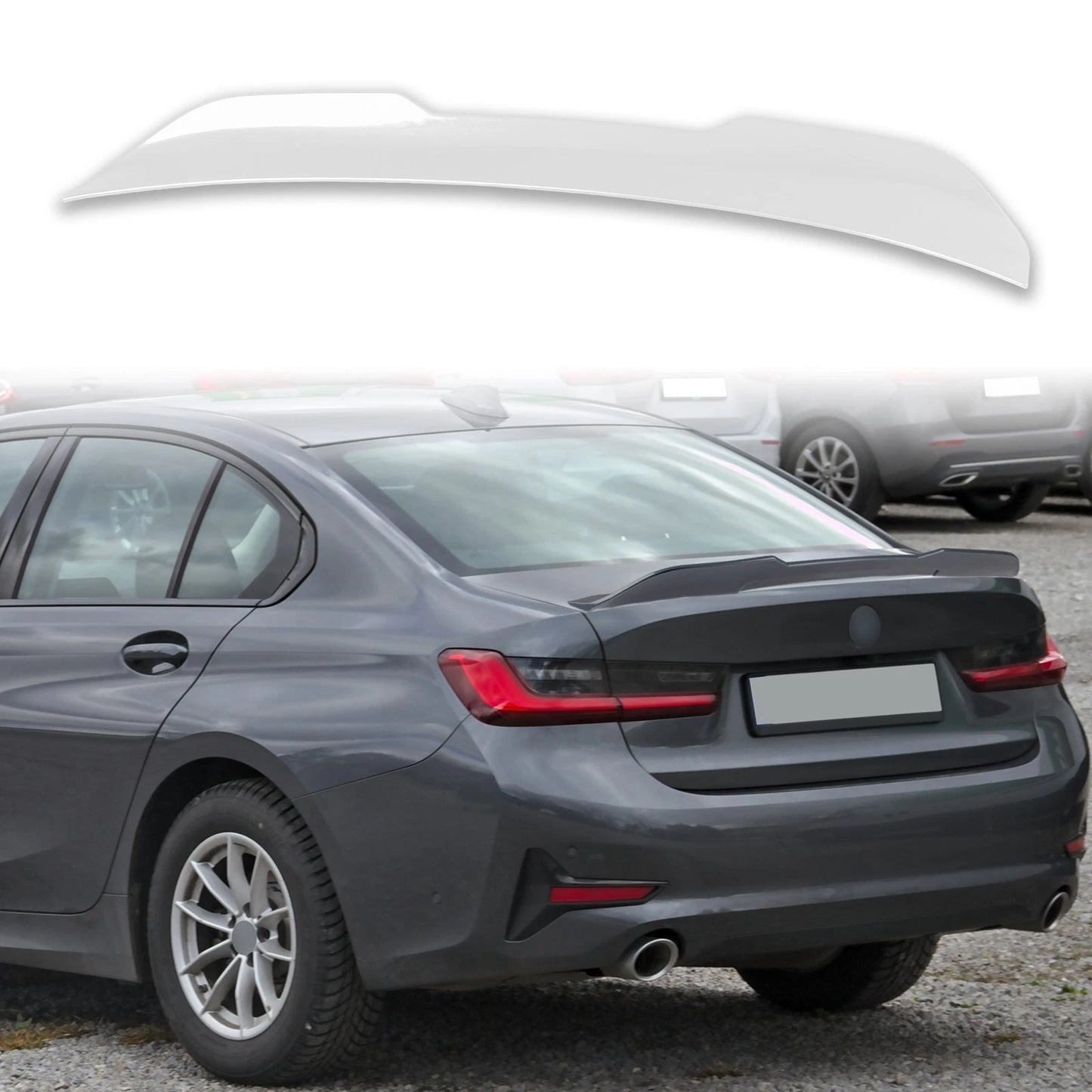 ABS Boot Spoiler for BMW 3 Series G20 (2019-2023) Alpine White