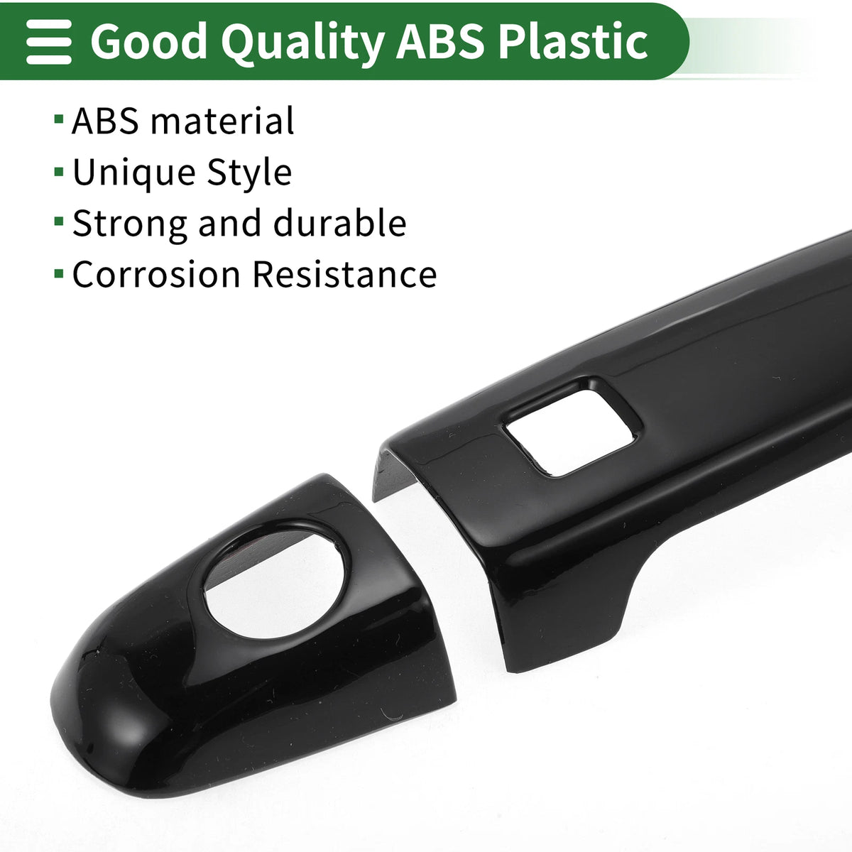 Smart Car Door Handle Cover Trim for Toyota Highlander (2008-2013) Black