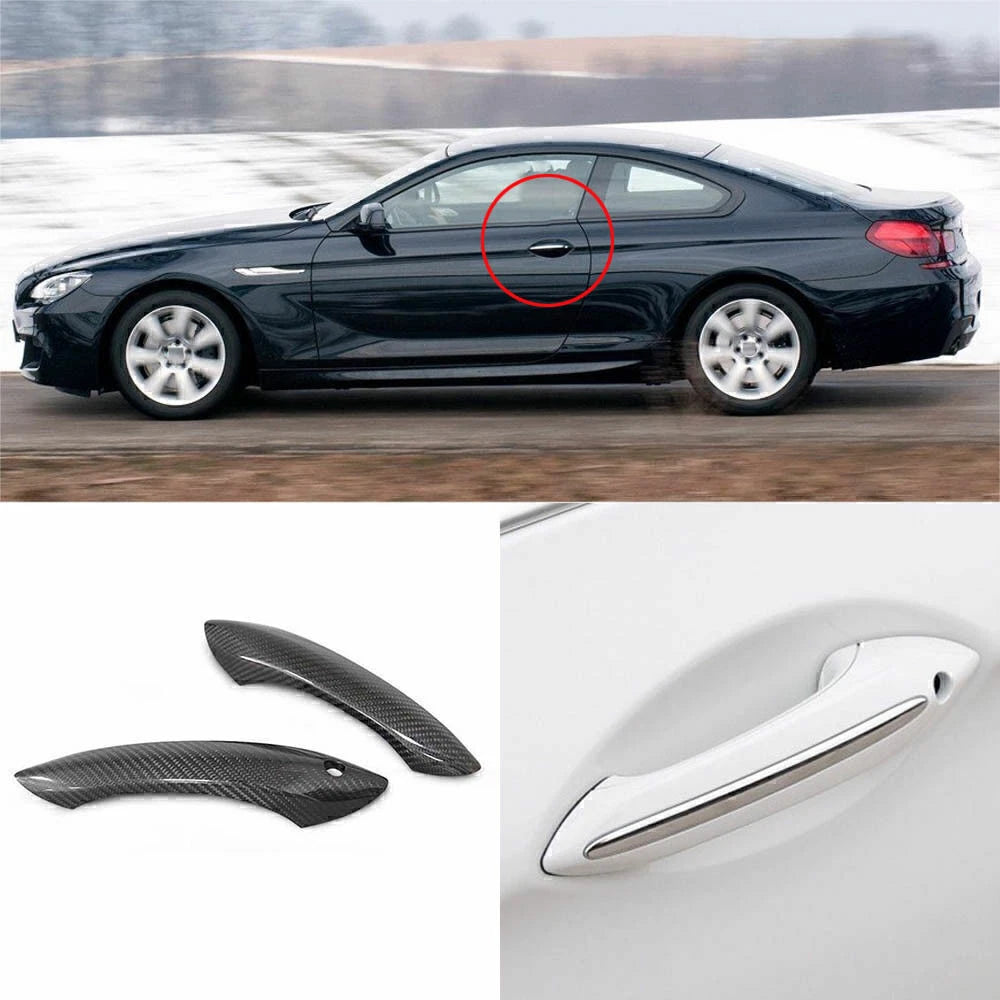 Carbon Fiber Door Handle Cover Trim for BMW F06 F12 F13 (2012-2019)