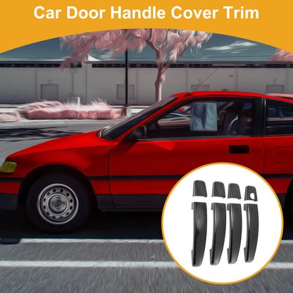 Car Door Handle Cover Trim Carbon Fiber Black for Chevrolet Cruze (2011–2015)