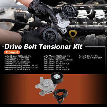 Drive Belt Tensioner for Ford Explorer 3.5L V6 (2011-2019)