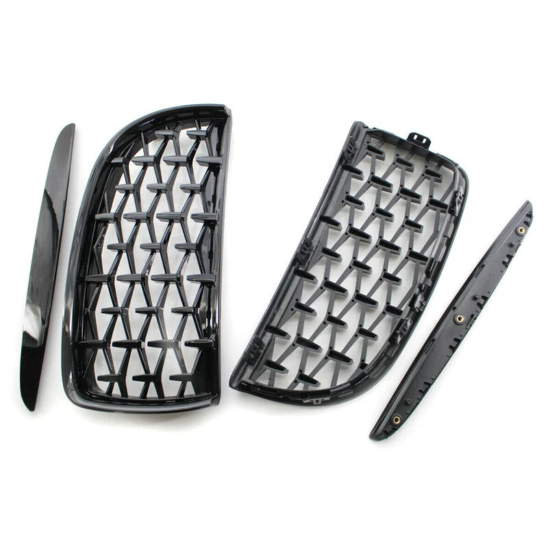Front Kidney Dual Slat Grille for BMW 3 Series E90 E91 (2005-2008)