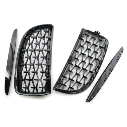 Front Kidney Dual Slat Grille for BMW 3 Series E90 E91 (2005-2008)