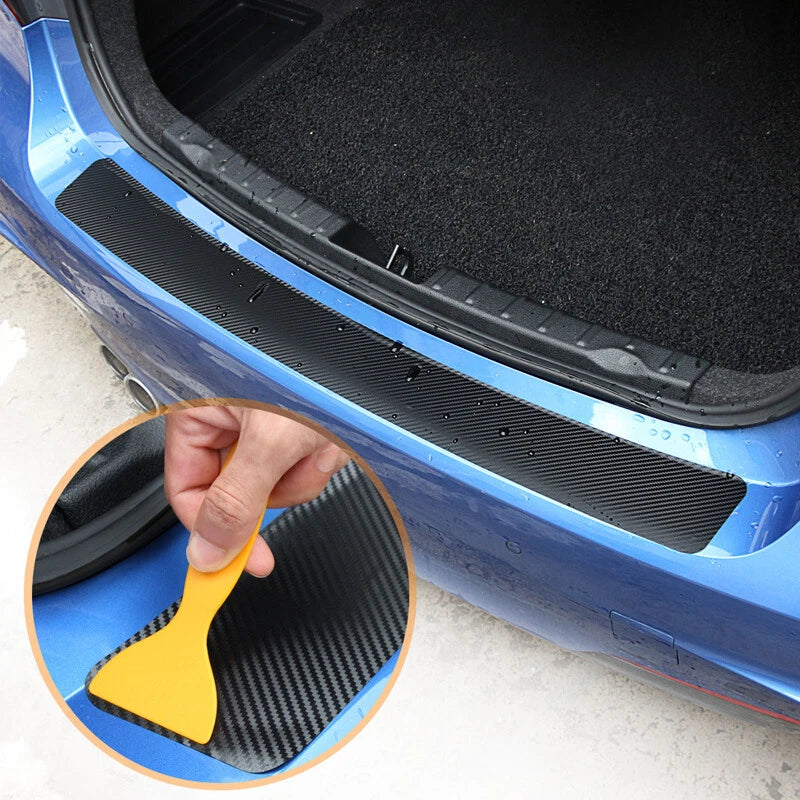 Carbon Fiber Rear Bumper Corner Trim Protector Sticker for Car