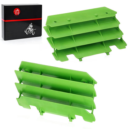 2 x Radiator Guards for Kawasaki KX125/KX250 New Green (1994–2004)