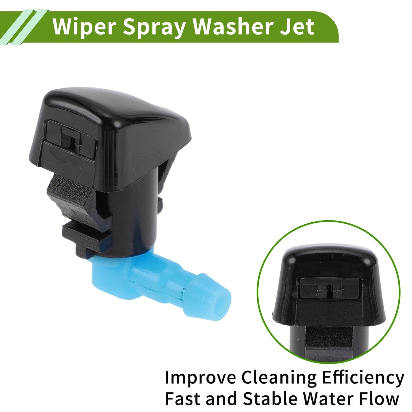 Washer Nozzle With Hose Connector 1x for Chrysler