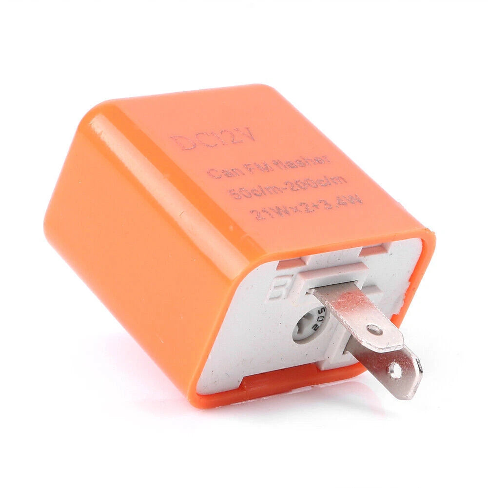 Orange LED Flasher Relay for Motorcycle Light Hyper Flash