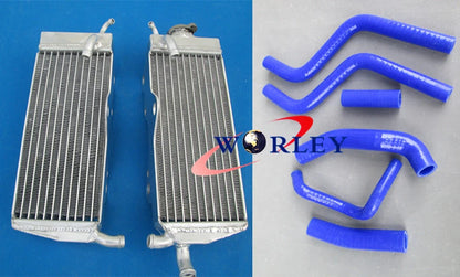 Aluminum Radiator + Red Hoses for Honda CR250R CR250 1988-1989