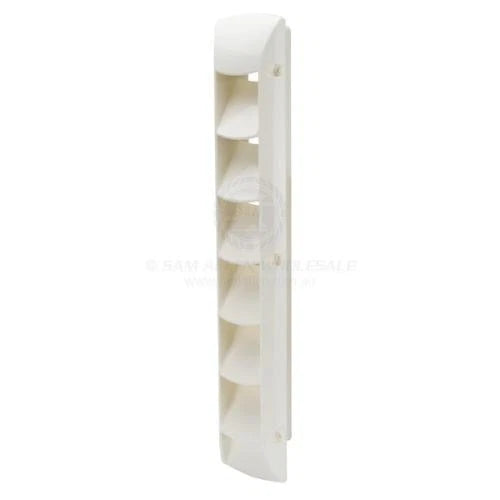 Large 6 Louvre Vent 87mm x 460mm White ABS for Boat/Caravan/Camper