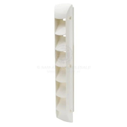 Large 6 Louvre Vent 87mm x 460mm White ABS for Boat/Caravan/Camper