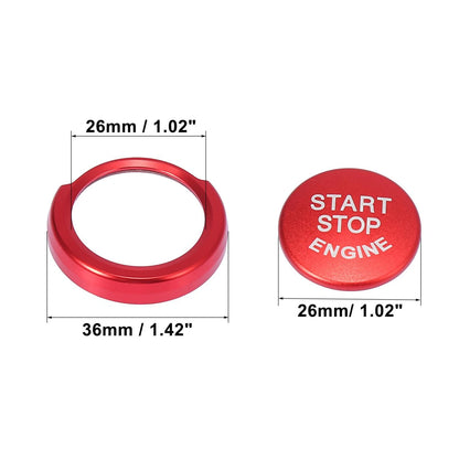Red Engine Start Stop Button Cap Ring for BMW 1 2 3 4 Series X1 X2 (2011-2023)