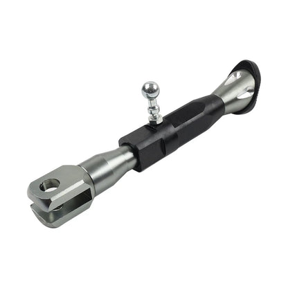 Universal Adjustable Kickstand Foot for Motorcycle - Side Support, Grey