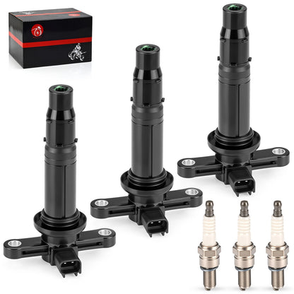 3 x Ignition Coils w/ Spark Plug for Yamaha YXZ1000R SE EPS (2016–2019)