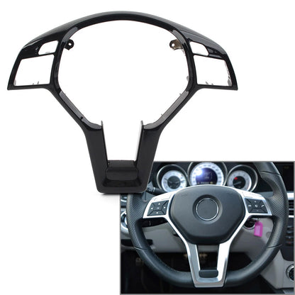 Black Steering Wheel Trim Cover for Mercedes Benz CLA/SLK/E/C/GLA-Class (2013-2023)