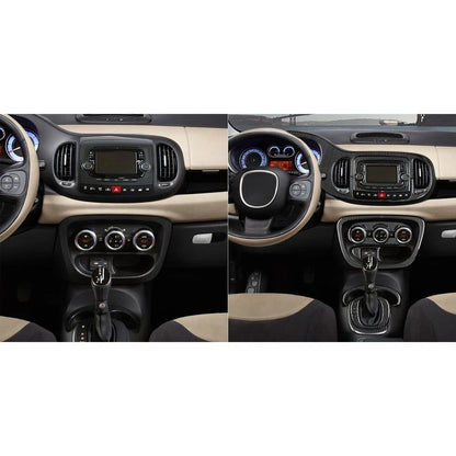 Soft Carbon Fiber Console Dashboard Panel Cover Trim Kit for Fiat 500L 2014-2017
