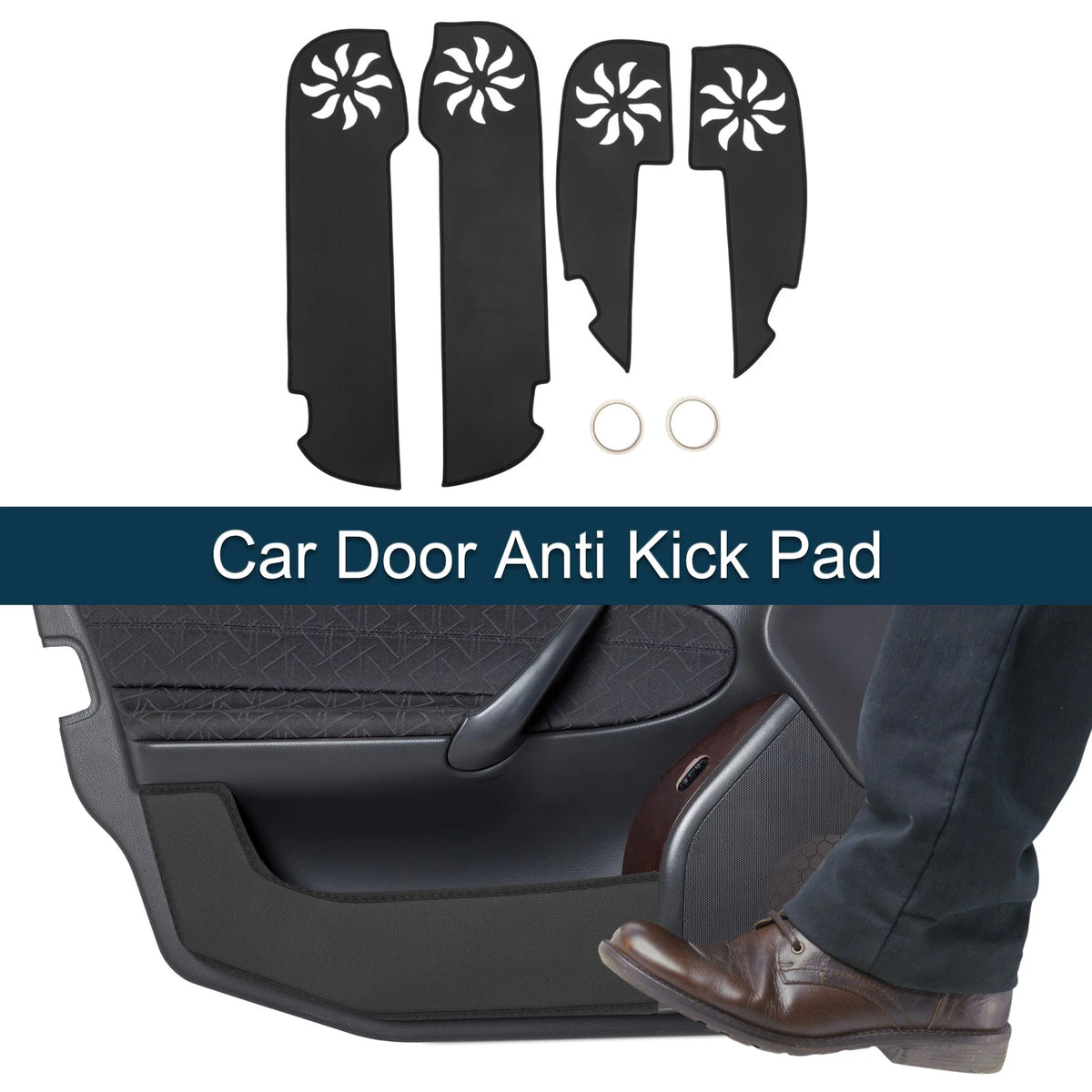 Car Door Anti Kick Pad Sticker Protector 1 Set for Toyota Crown (2004–2009)
