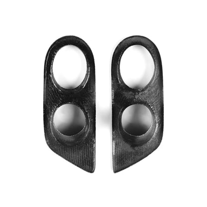 Carbon Fiber Black Front Fog Light Frame Covers for BMW E46 M3 (2001-2006)
