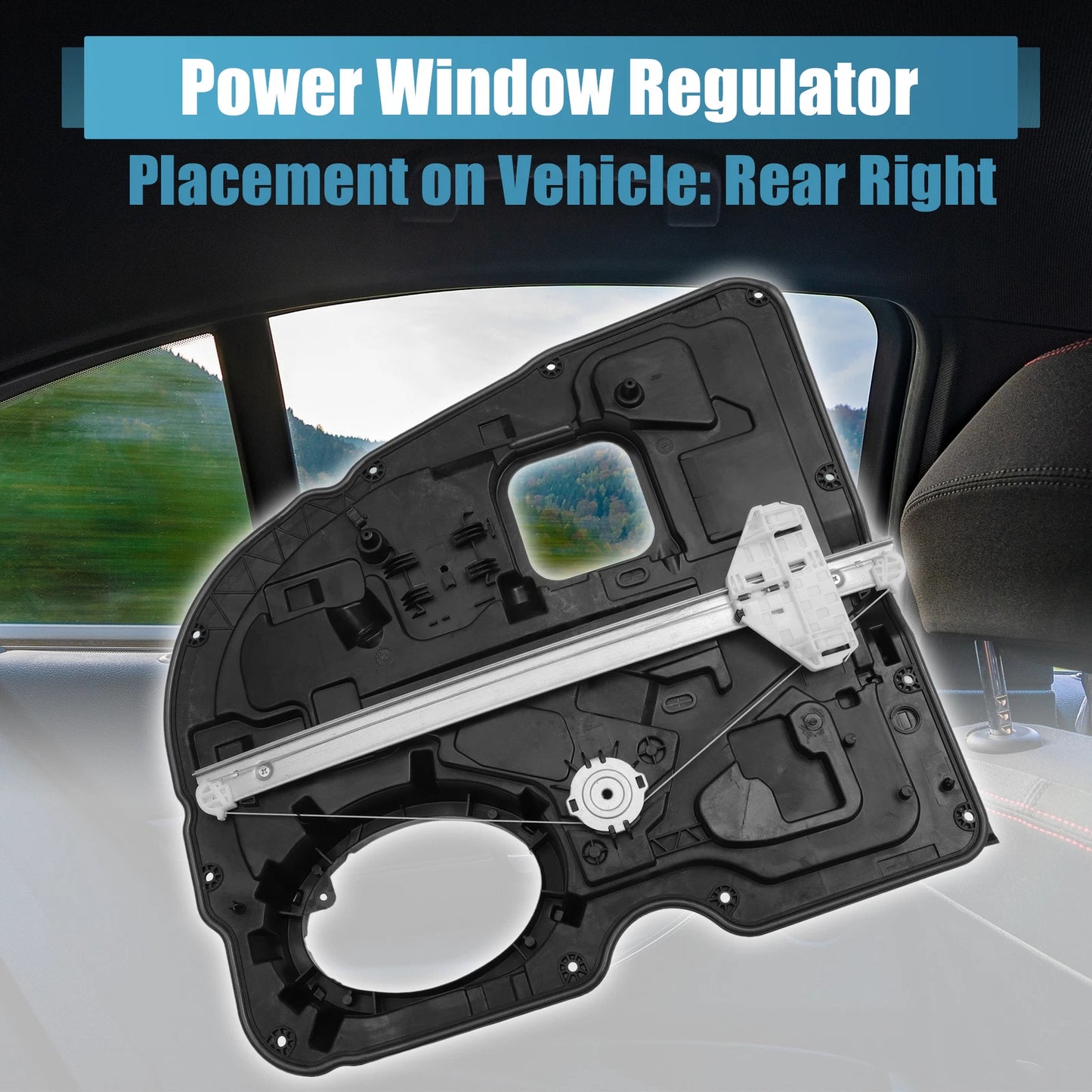 Rear Right Power Window Regulator for Dodge Ram 1500 Laramie SLT ST (2002-2023)
