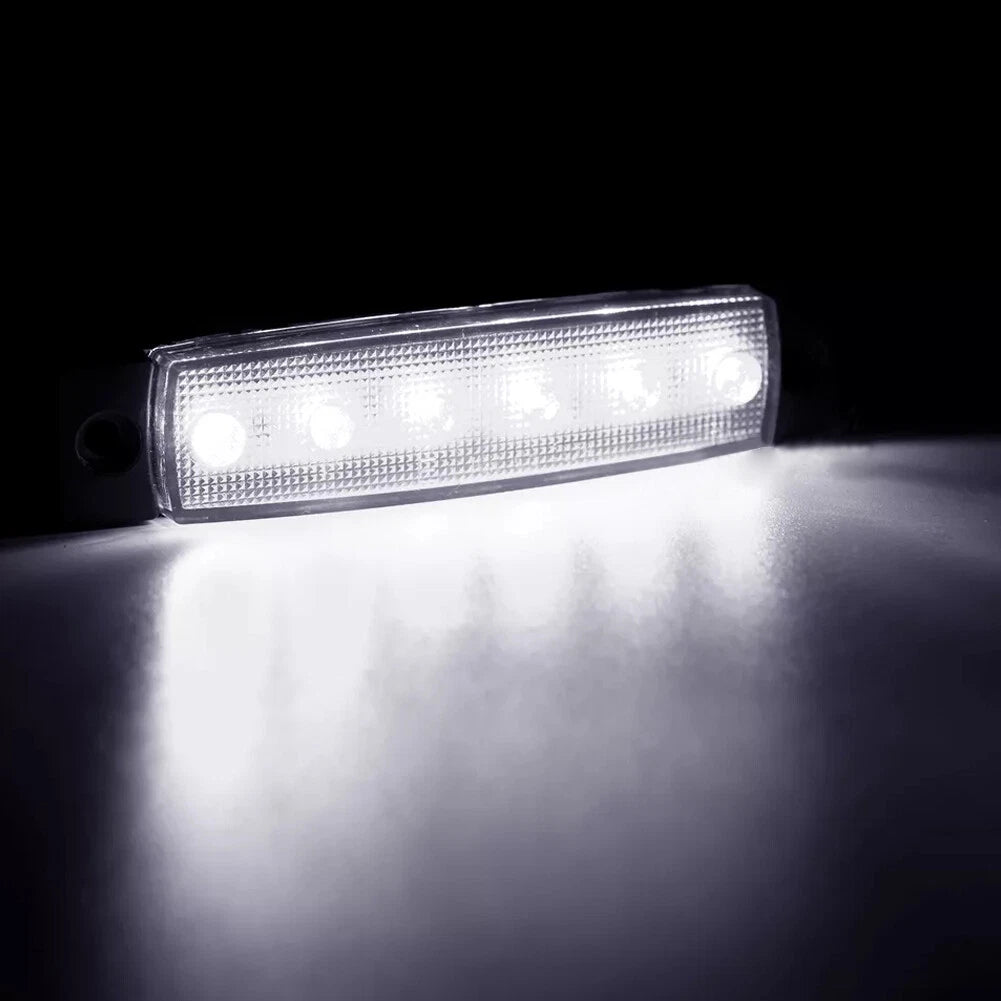 10 x Universal 6 LED Side Marker Indicator Lights for Car