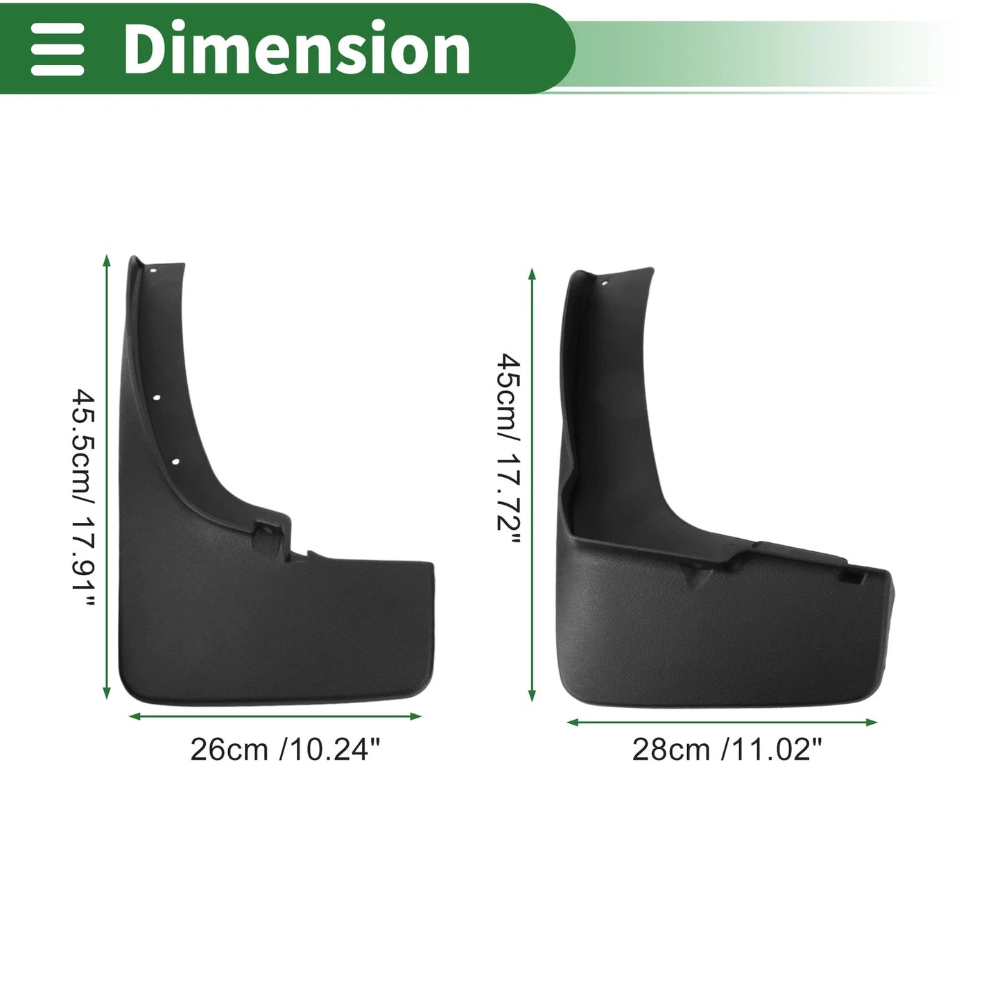 Mud Flaps Splash Guards for Ford Ranger T8/T9 (2019-2023)