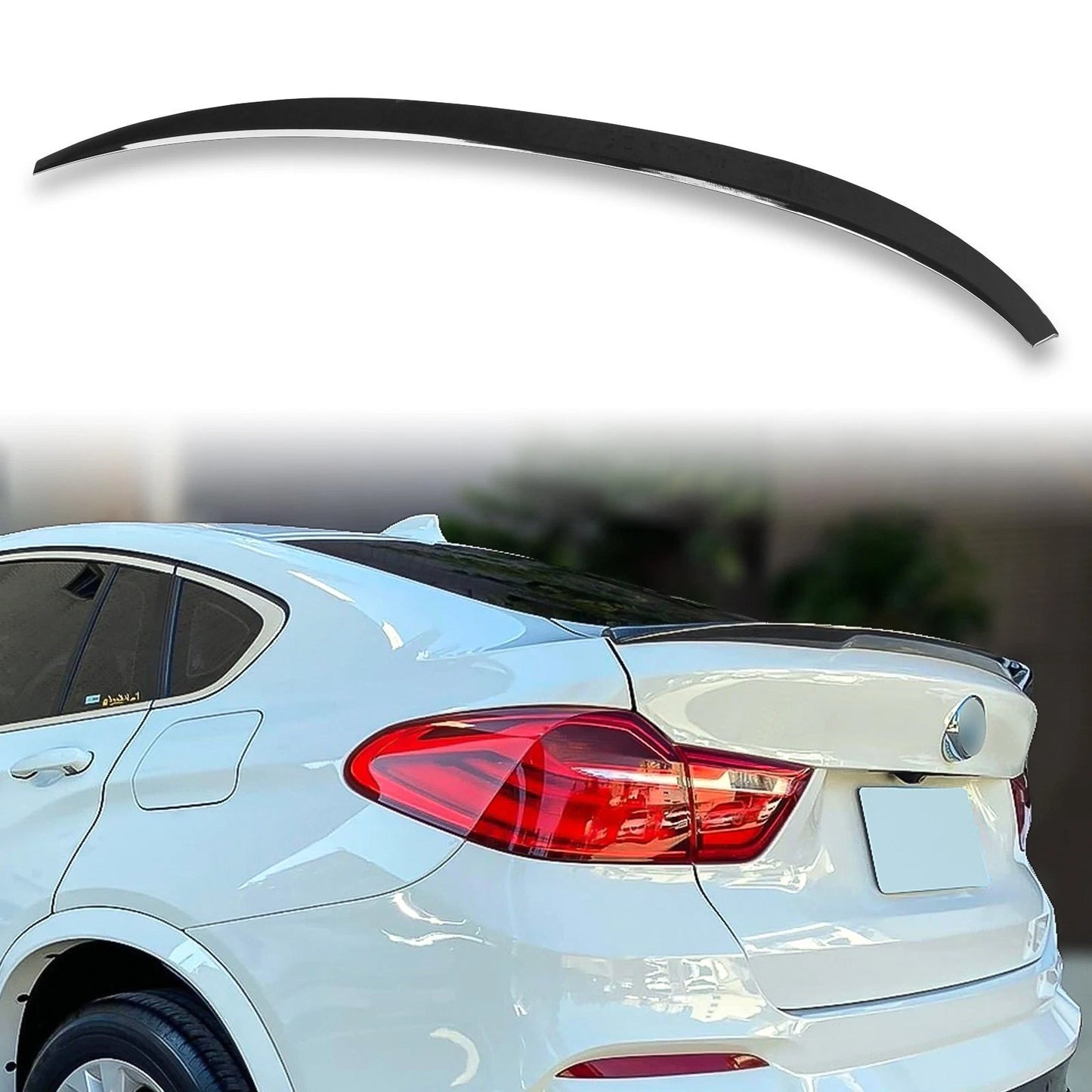 Rear Boot Spoiler for BMW X4 F26 (2014-2018) Gloss Jet Black