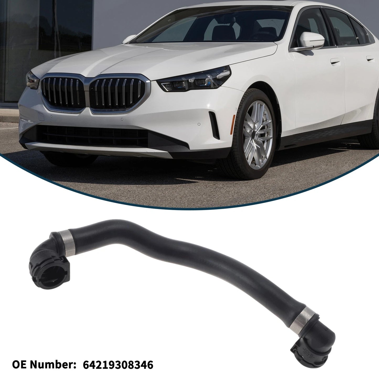 Radiator Hose for BMW 530e 2018-2020 2.0L Electric/Gas Coolant Pipe