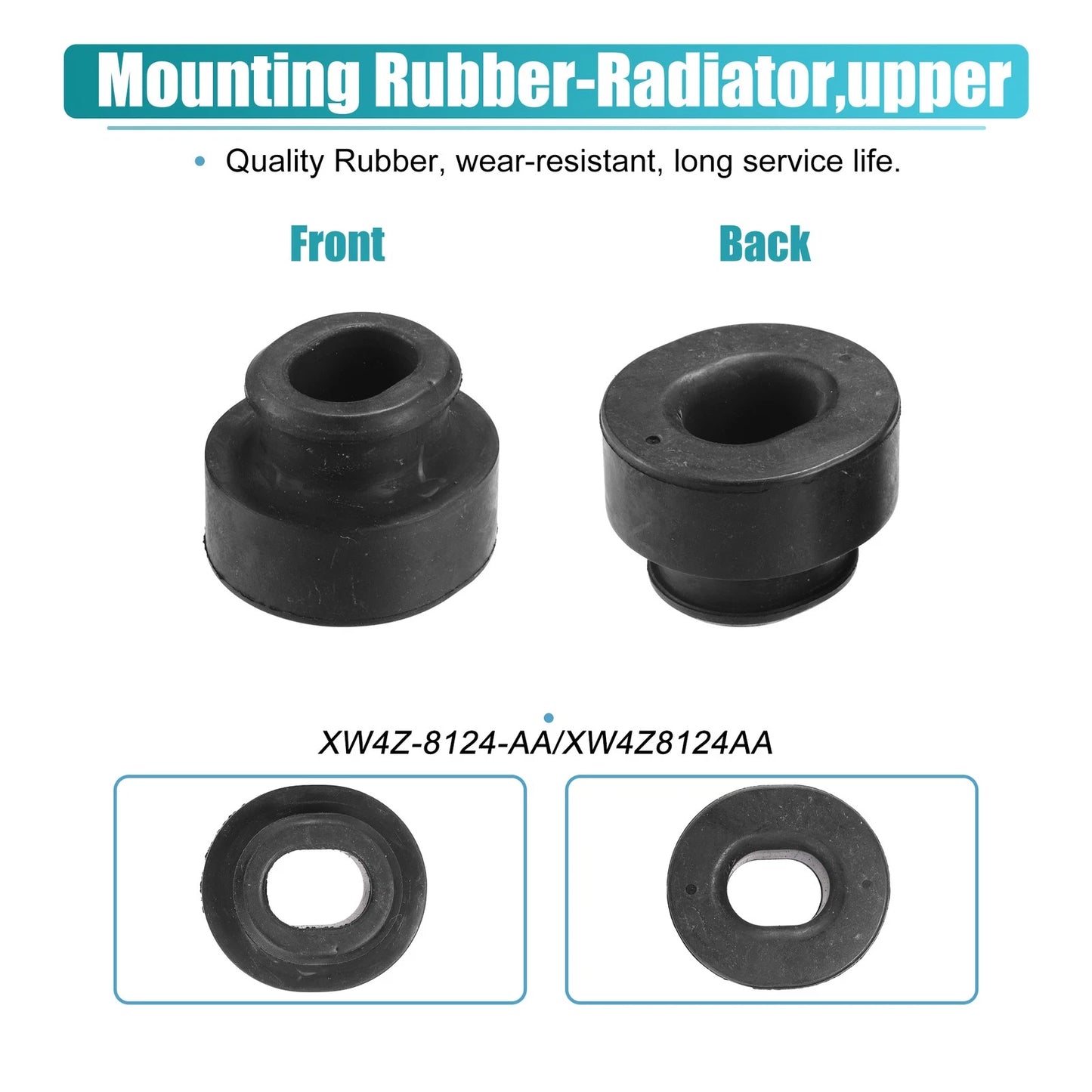 2 x Radiator Mount Insulators for Ford Thunderbird (2002-2005)