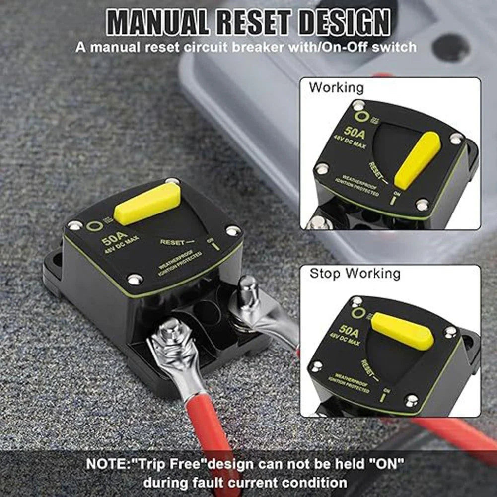 150A Marine Circuit Breaker Kit with Manual Reset for Boat/RV