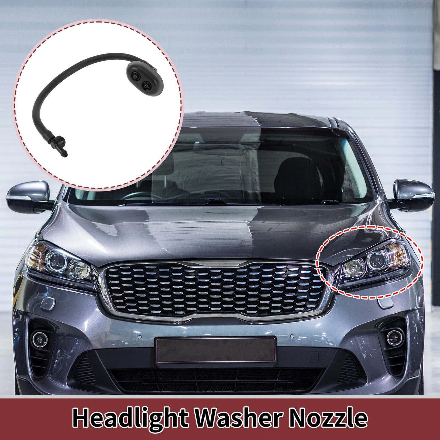 Driver Side Headlight Washer Nozzle for Land Rover LR4 (2010-2013)