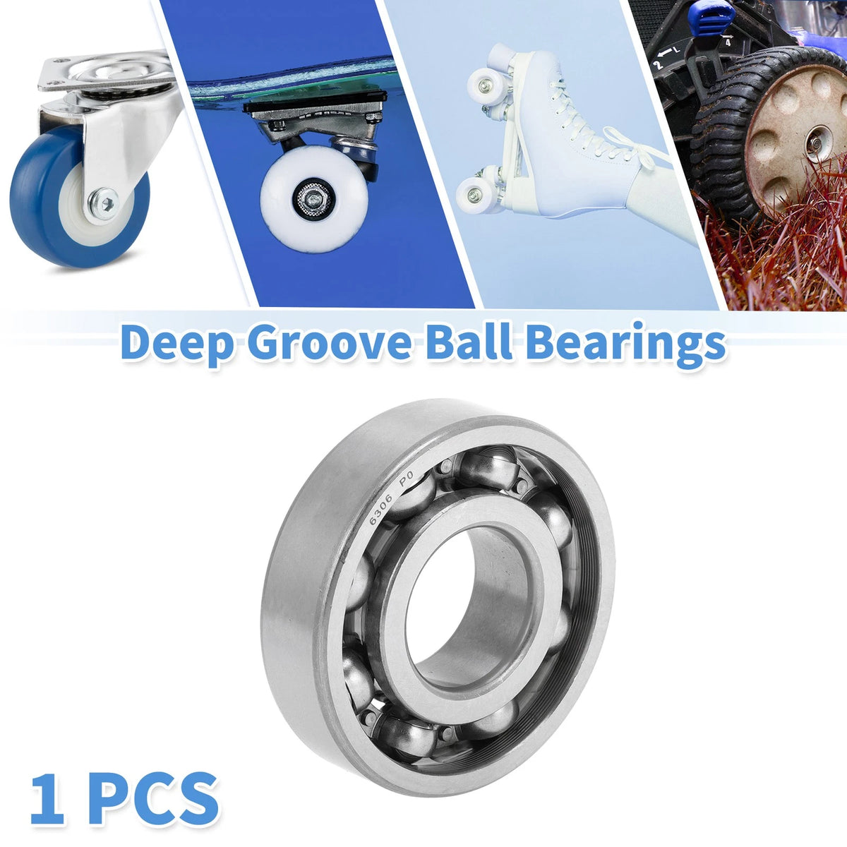 Deep Groove Ball Bearings 30x72x19mm for Scooter Skateboard Wheel