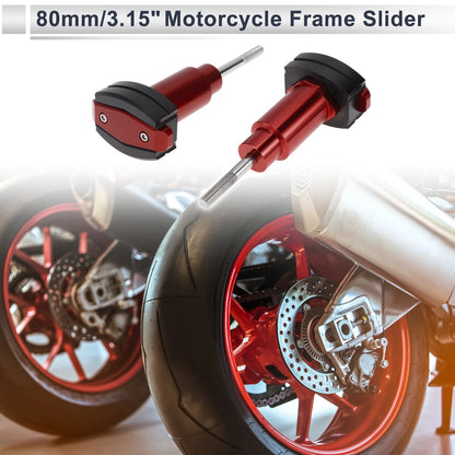 0.59in Aluminum Alloy Plastic Motorcycle Slider Frame 2 x for Motorcycle