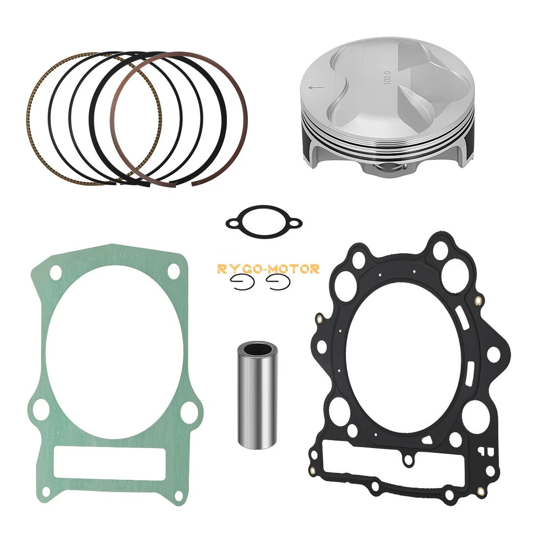 102mm Big Bore Piston & Gaskets Top End Rebuild for Grizzly Rhino Raptor 660