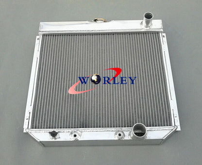 3 Row Aluminum Radiator + Fan for Ford Fairlane, Mustang (1963-1969)