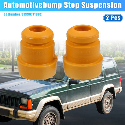 2x 2.6 Inch Front Suspension Bump Stop for BMW Rubber Orange