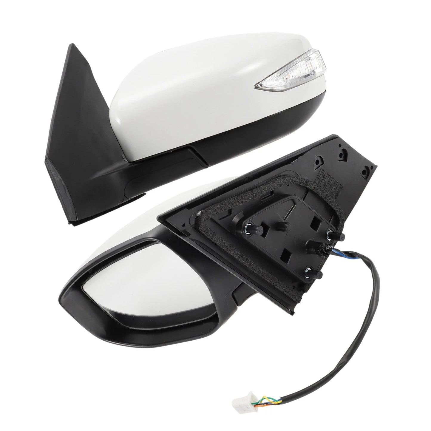 Left Side Door Mirror for Nissan Sentra (2016-2019) Manual Folding White