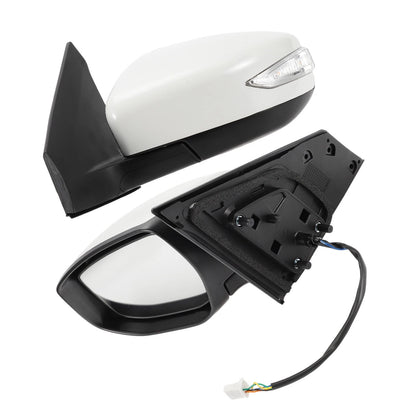 Left Side Door Mirror for Nissan Sentra (2016-2019) Manual Folding White