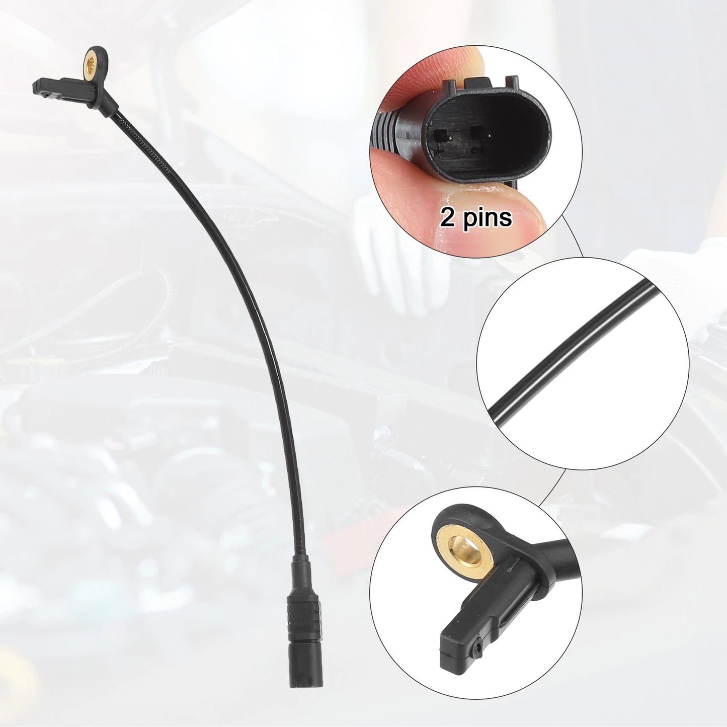ABS Sensor for Mercedes-Benz ML550 2008-2010 (2 x Rear Left Right)