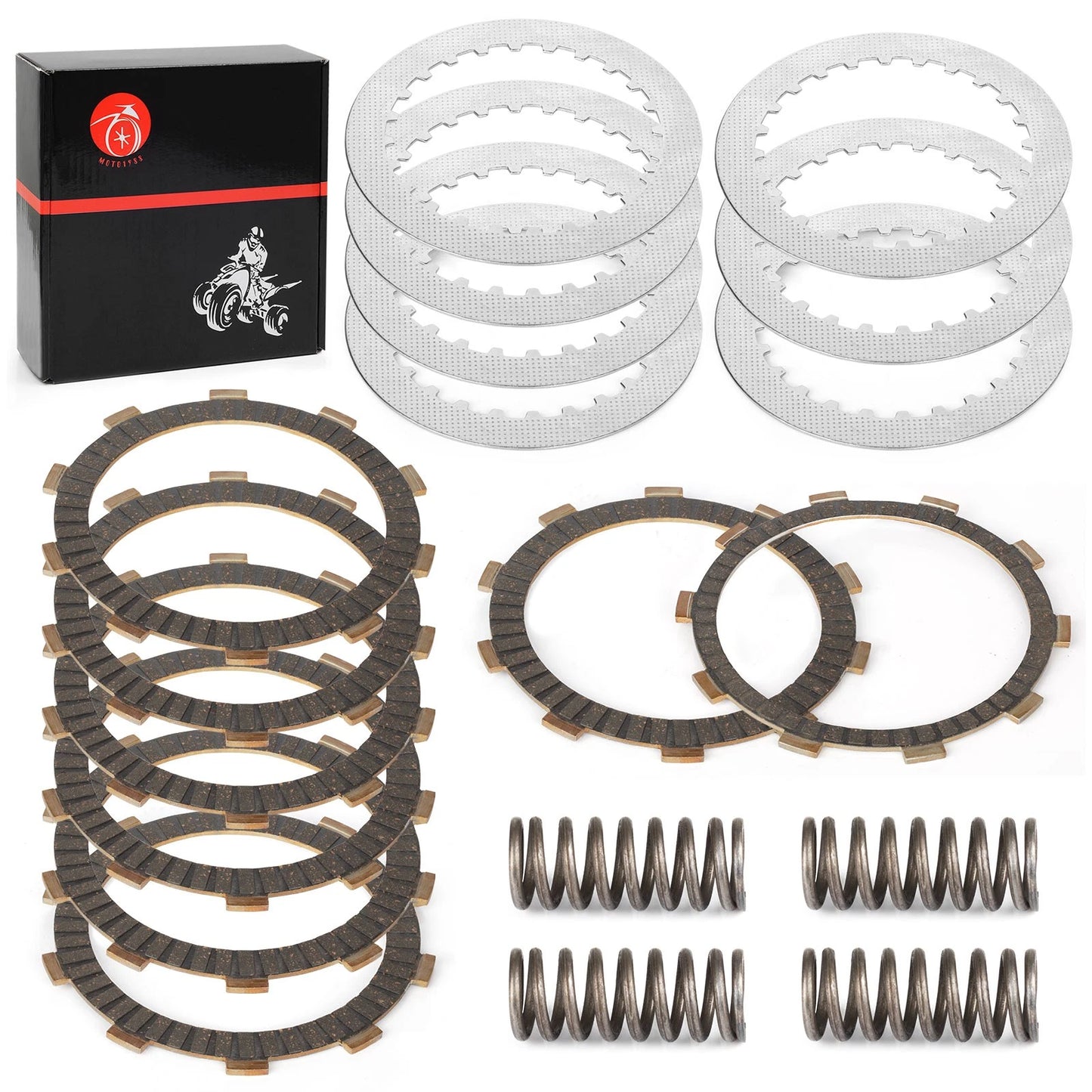 Heavy Duty Clutch Friction Plates Kit for Honda VT750 Shadow Spirit Aero(2004–2015)