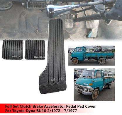 Clutch Brake Accelerator Pedal Pad for Toyota Dyna BU10 (1972-1977)