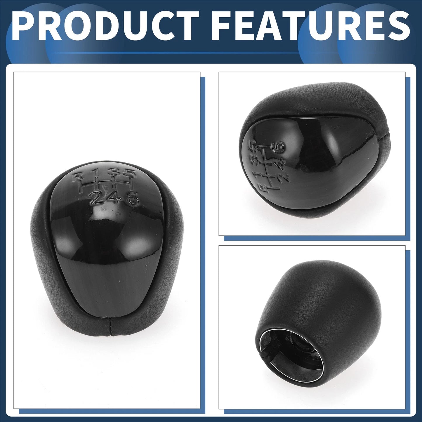 6 Speed Gear Shift Knob for Hyundai Elantra (2008-2009)